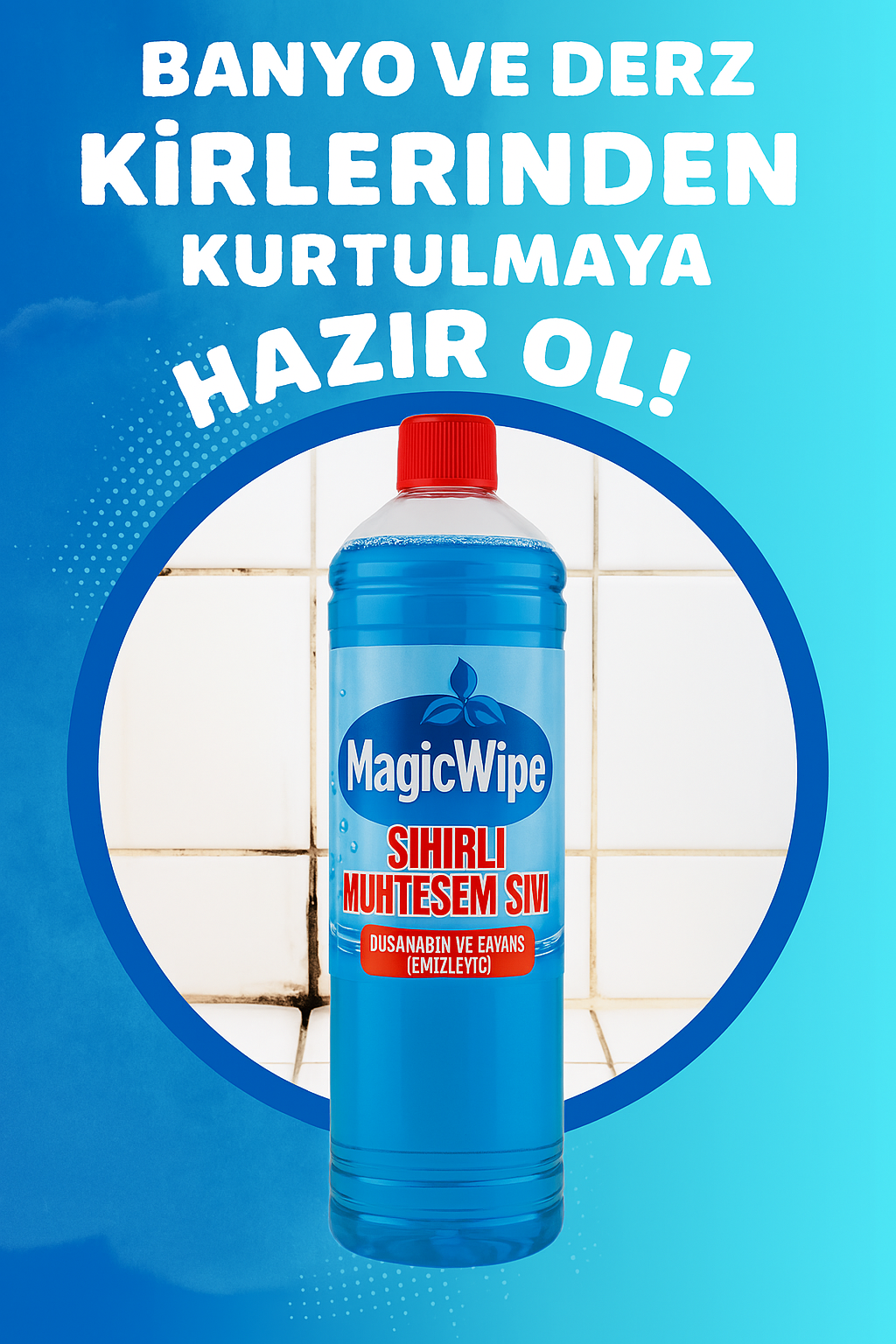 Derz ve Duşakabin Temizleyici Sihirli Sıvı 1L