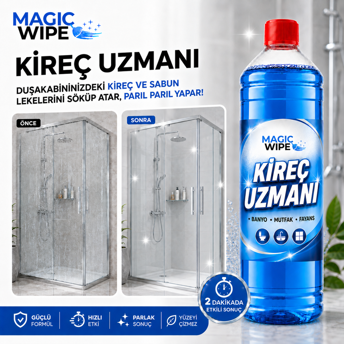 MagicWipe™ Kireç Uzmanı